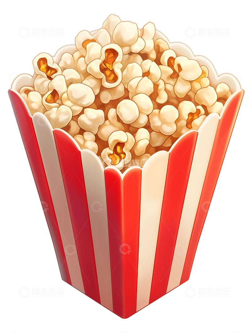 高清大图下载【趣麦麦图】爆米花零食卡通