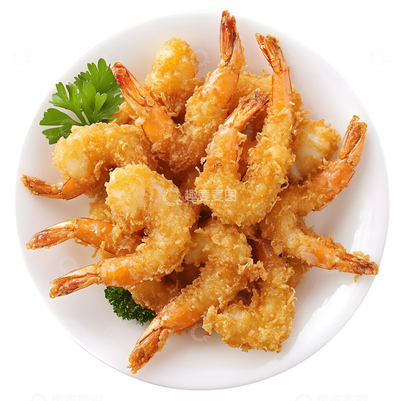 高清大图下载【趣麦麦图】炸虾子美食中餐