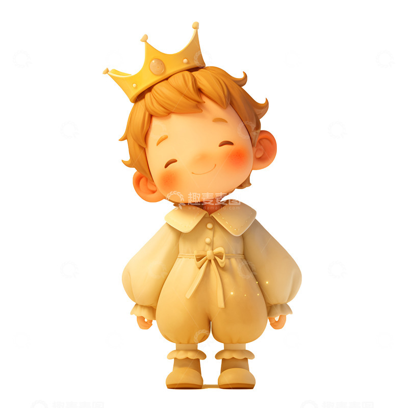 高清大图下载【趣麦麦图】带着皇冠的小王子