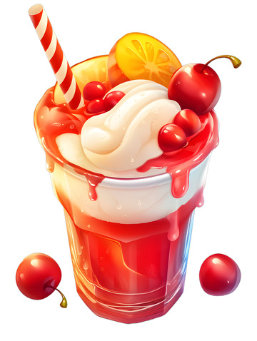 水果奶昔冰淇淋甜点