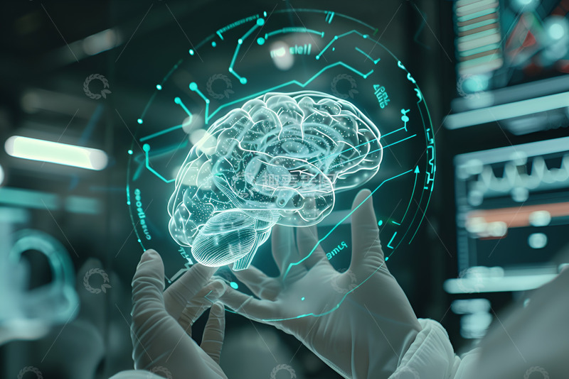 高清大图下载【趣麦麦图】人工智能未来医疗