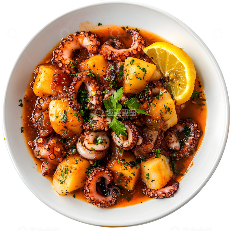 高清大图下载【趣麦麦图】美味的章鱼汤美味