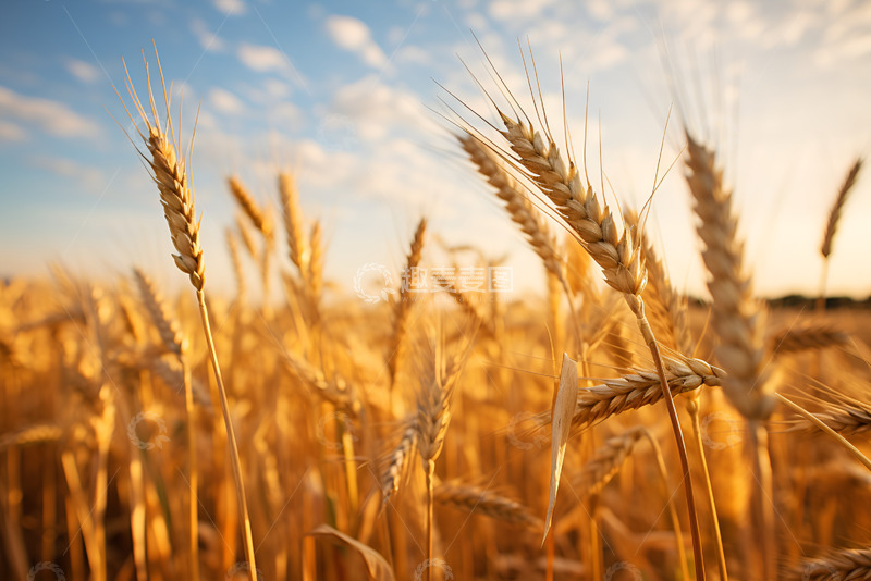 高清大图下载【趣麦麦图】金色的麦穗特写风景