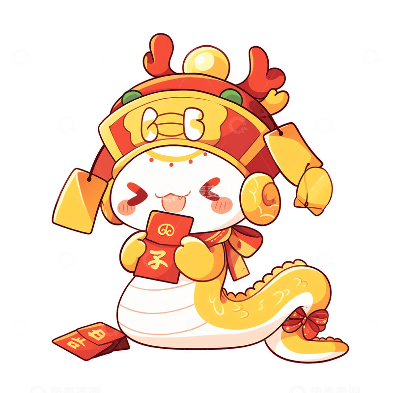 卡通可爱生肖蛇