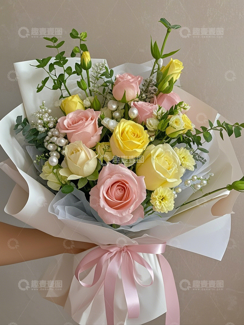 高清大图下载【趣麦麦图】节日礼物鲜花花束