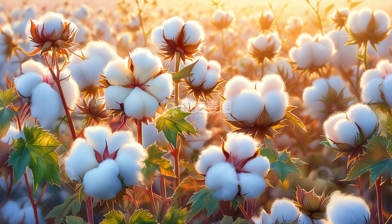 高清大图下载【趣麦麦图】棉花种植棉朵