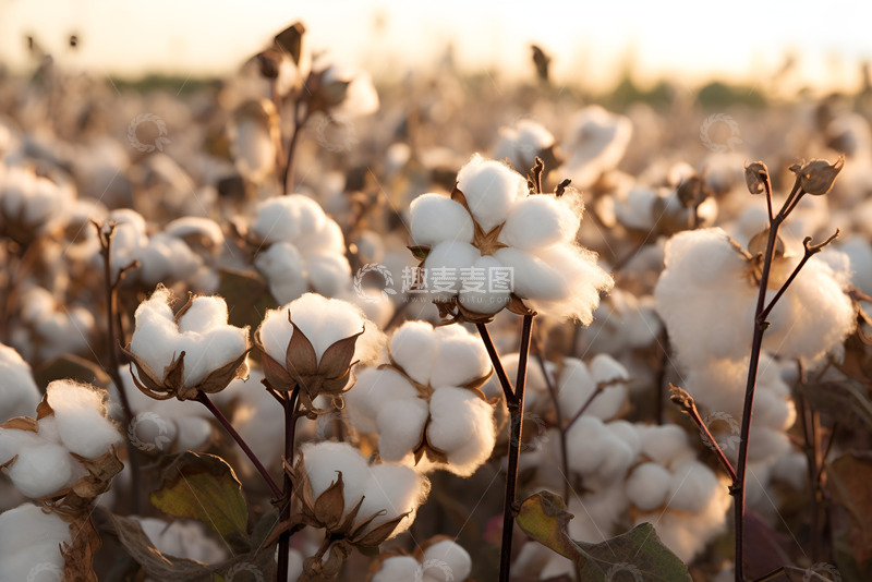 高清大图下载【趣麦麦图】-棉花田地棉花特写