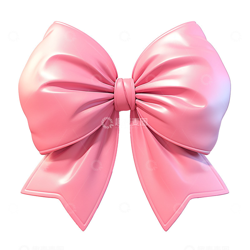 高清大图下载【趣麦麦图】粉色的蝴蝶结