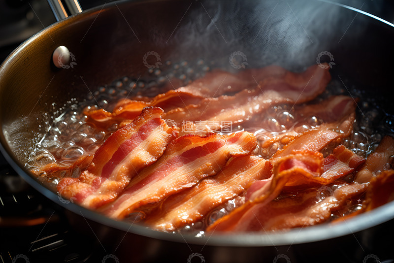 高清大图下载【趣麦麦图】滋滋冒油的培根