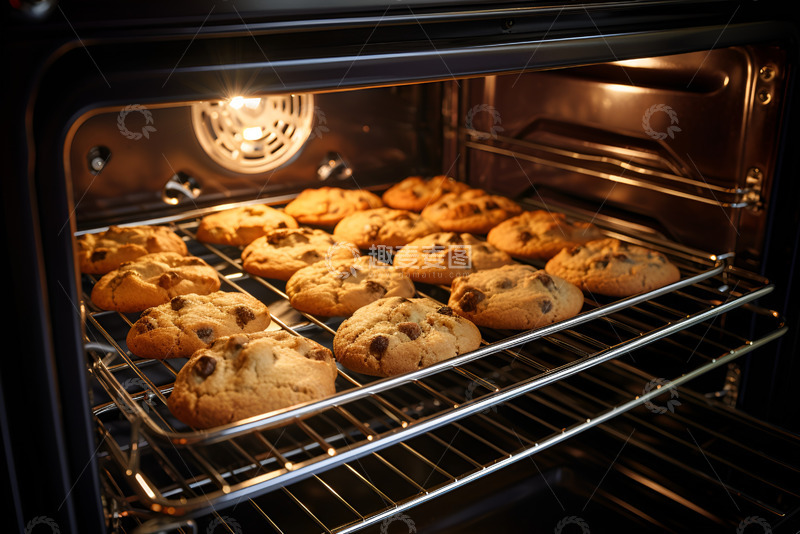 高清大图下载【趣麦麦图】烤盘里的饼干