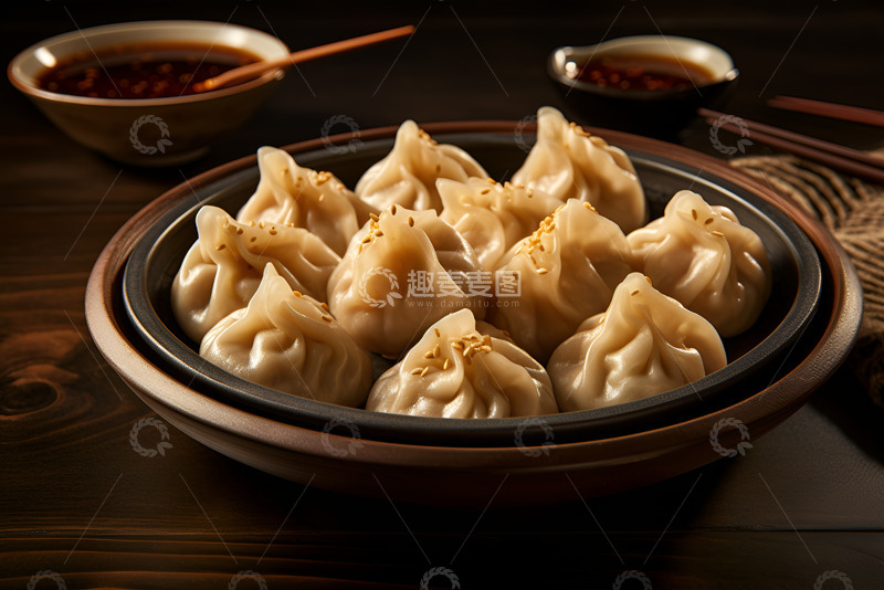 高清大图下载【趣麦麦图】餐饮美食灌汤水饺