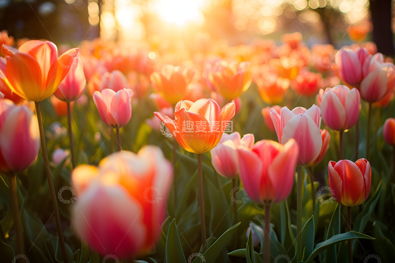 高清大图下载【趣麦麦图】郁金花花田摄影