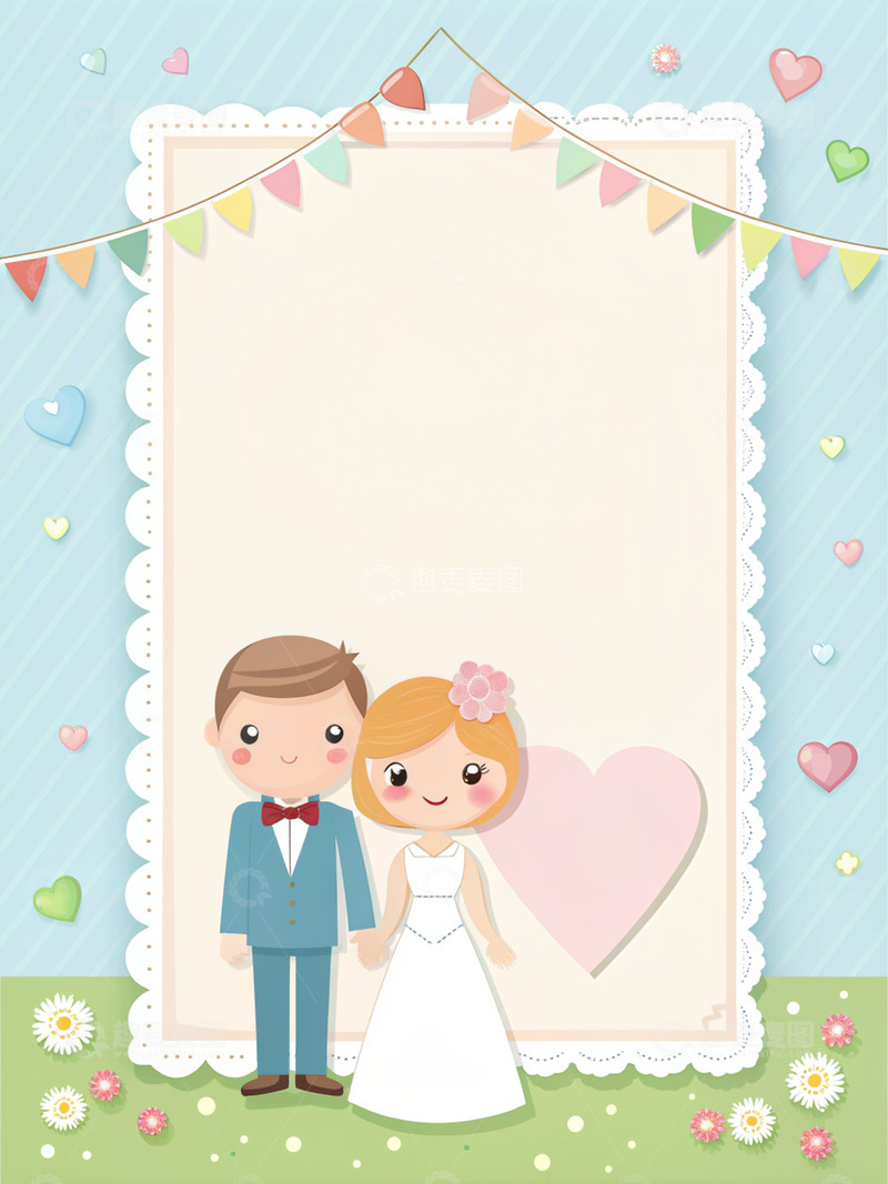 高清大图下载【趣麦麦图】卡通世界的浪漫邂逅