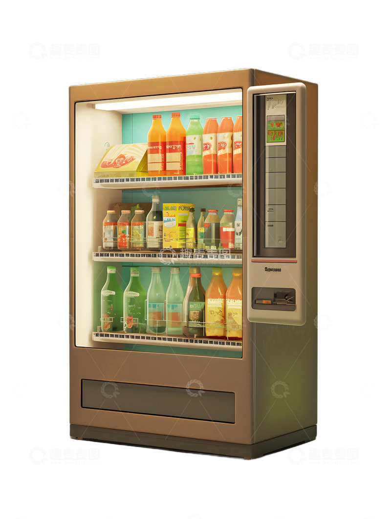 高清大图下载【趣麦麦图】自动饮料售卖机