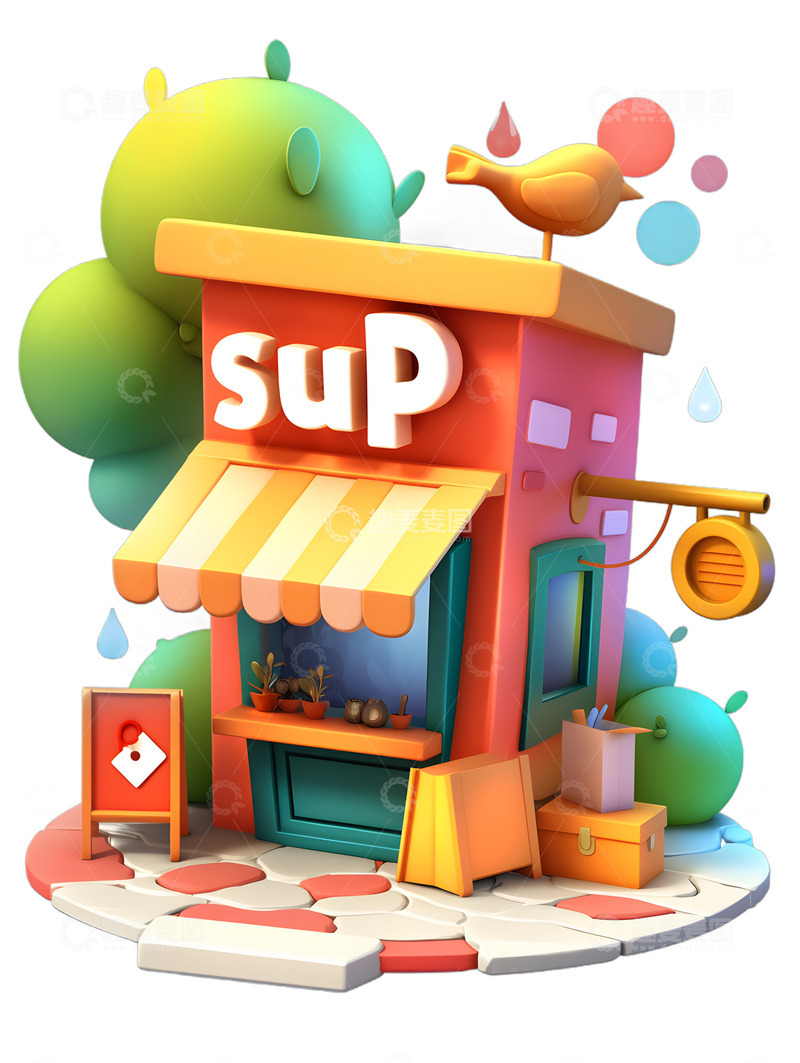 高清大图下载【趣麦麦图】便利店杂货铺小商店