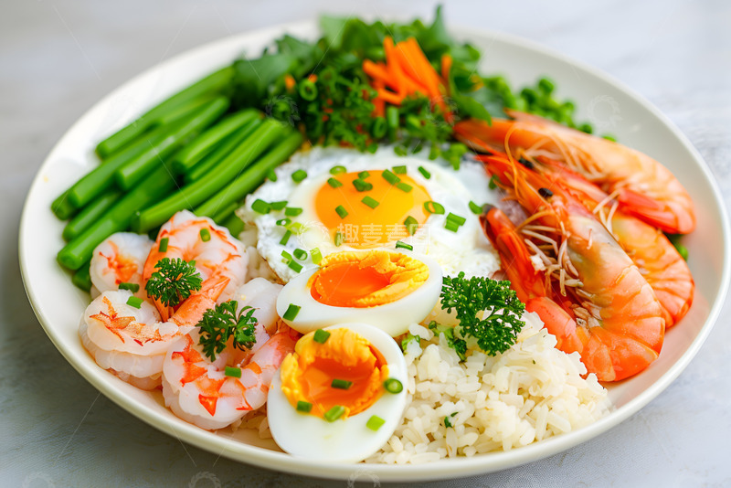 高清大图下载【趣麦麦图】美味的营养午餐