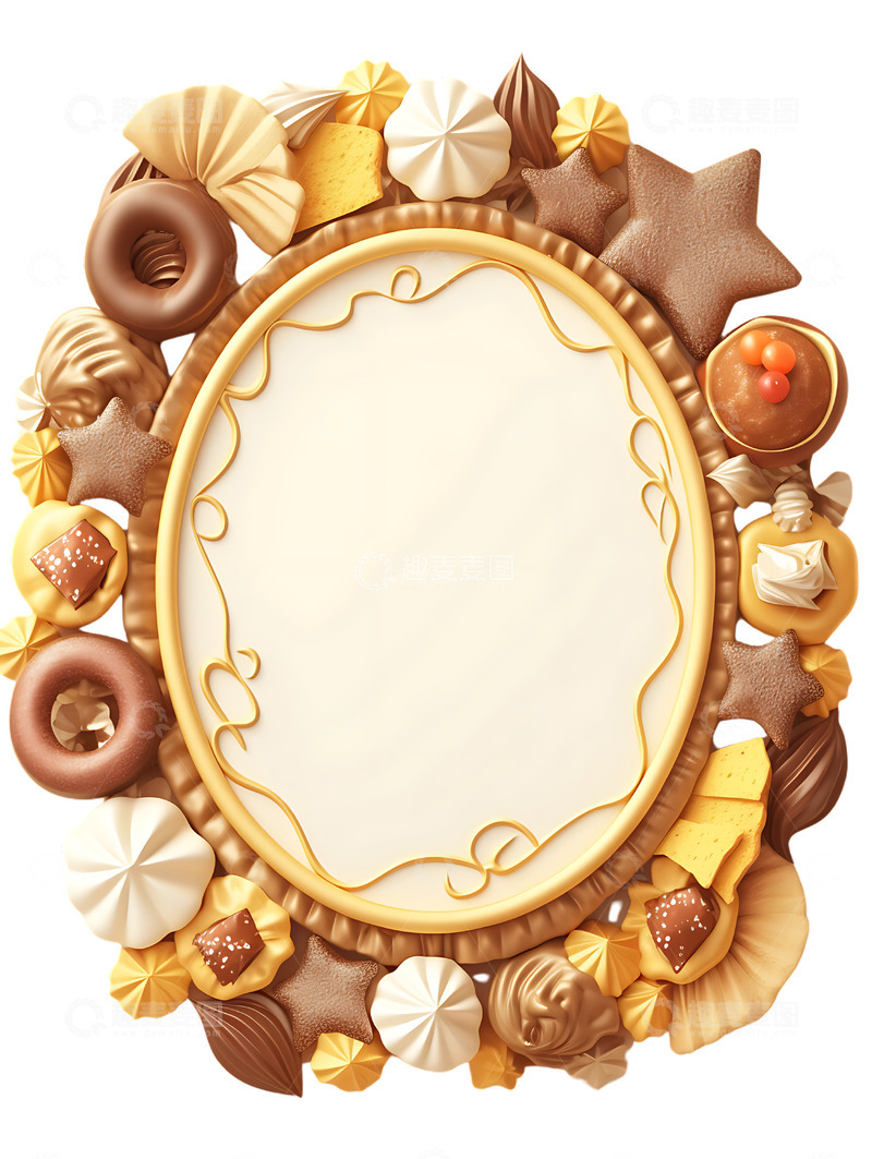 高清大图下载【趣麦麦图】曲奇面包展板