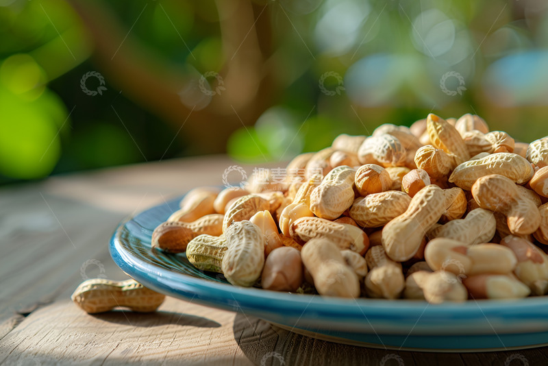 高清大图下载【趣麦麦图】一盘子花生特写