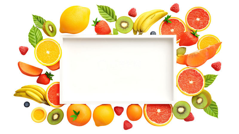 高清大图下载【趣麦麦图】水果美食展板