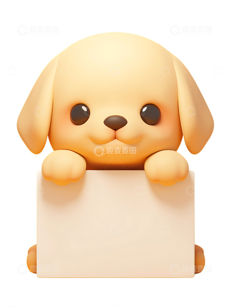 高清大图下载【趣麦麦图】小狗可爱展板