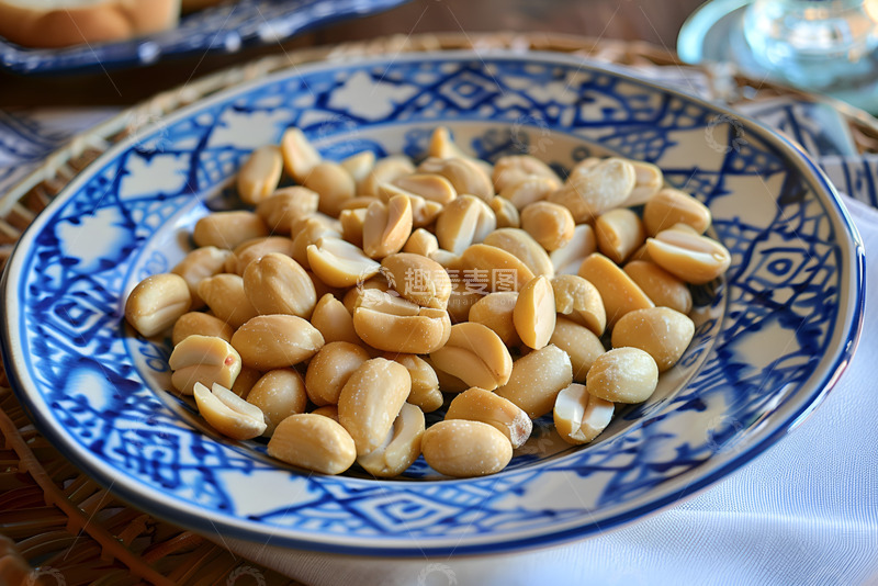 高清大图下载【趣麦麦图】一盘花生米下酒菜