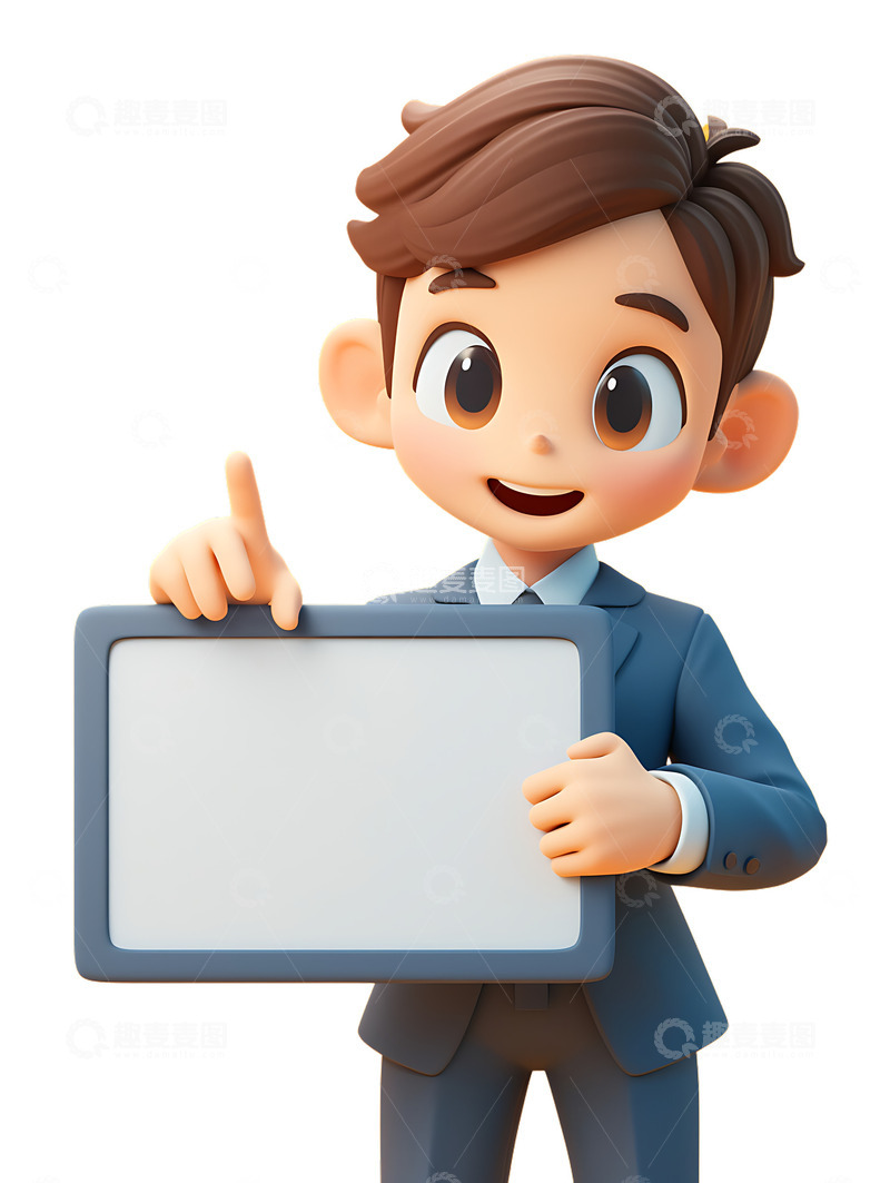 高清大图下载【趣麦麦图】白领展板展牌