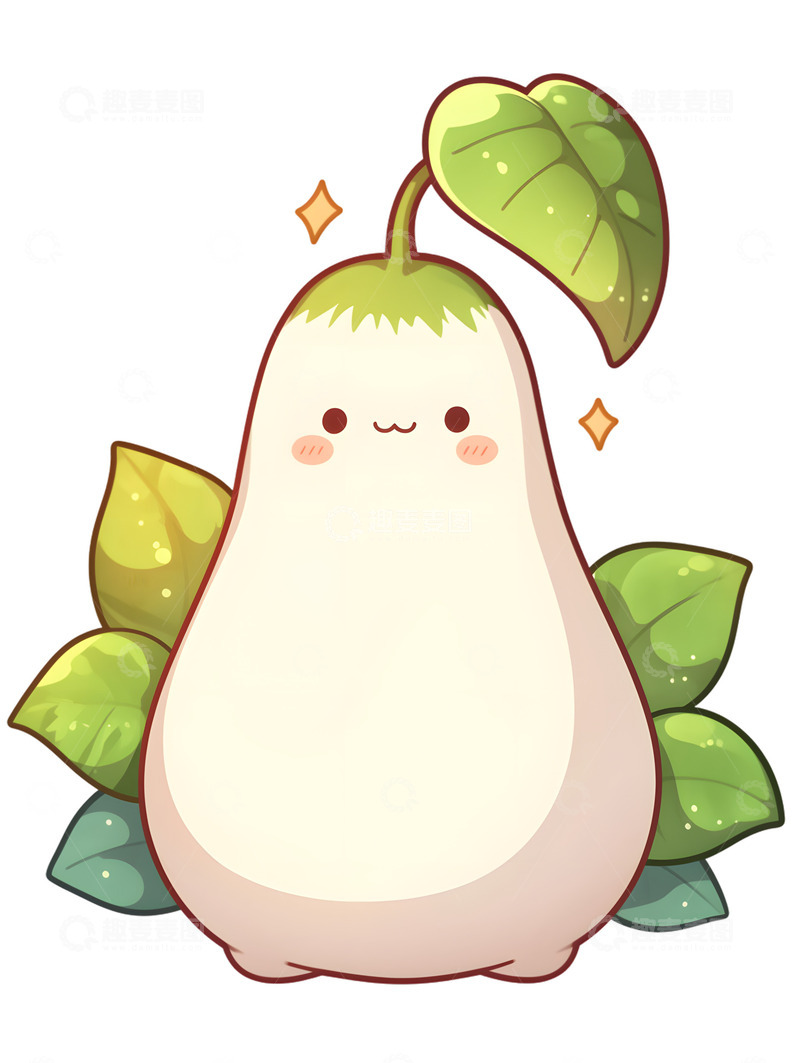 高清大图下载【趣麦麦图】可爱的冬瓜图标