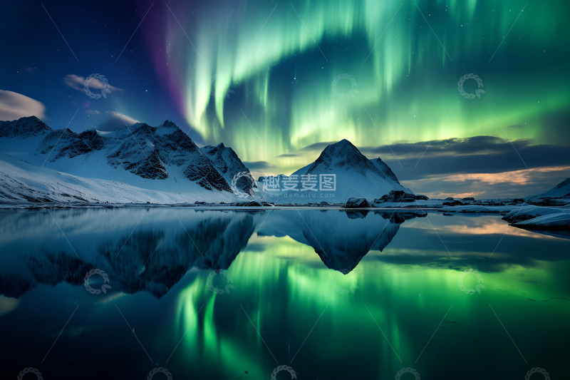 高清大图下载【趣麦麦图】北极光高清摄影