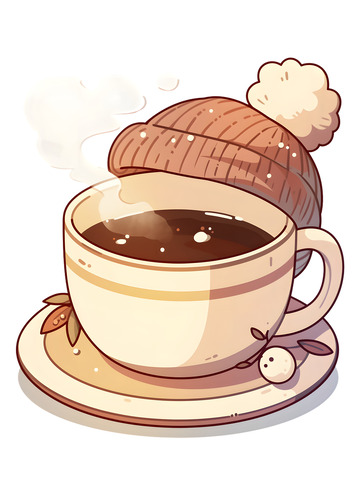 冬季热咖啡饮品