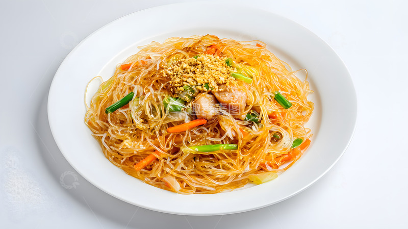 高清大图下载【趣麦麦图】炒米粉盘美食高清特写图