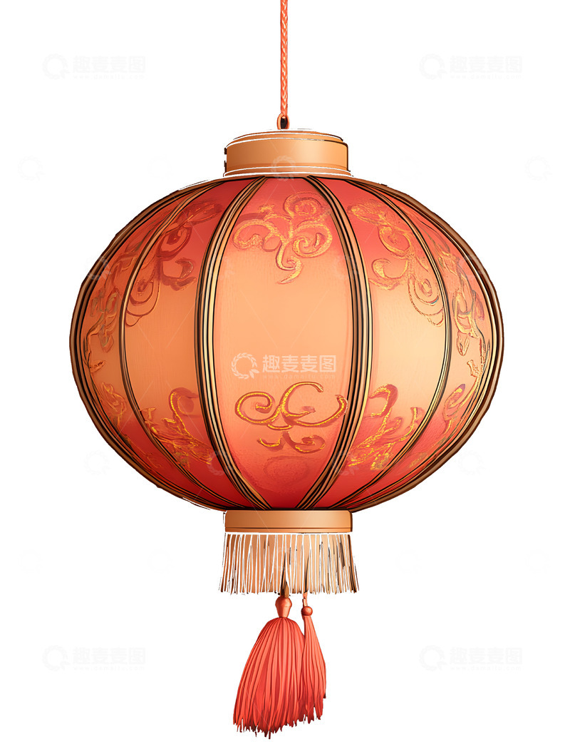 高清大图下载【趣麦麦图】红色传统灯笼中国节庆装饰