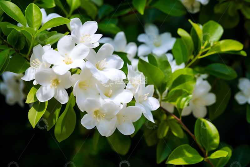 高清大图下载【趣麦麦图】盛开的小白花