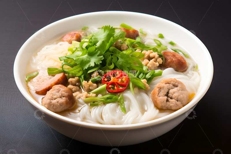 高清大图下载【趣麦麦图】一碗美味的丸子米线