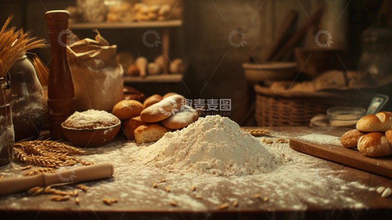 高清大图下载【趣麦麦图】美食面包制作