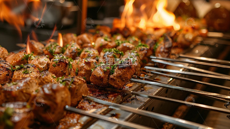 高清大图下载【趣麦麦图】深夜烧烤夜宵实拍