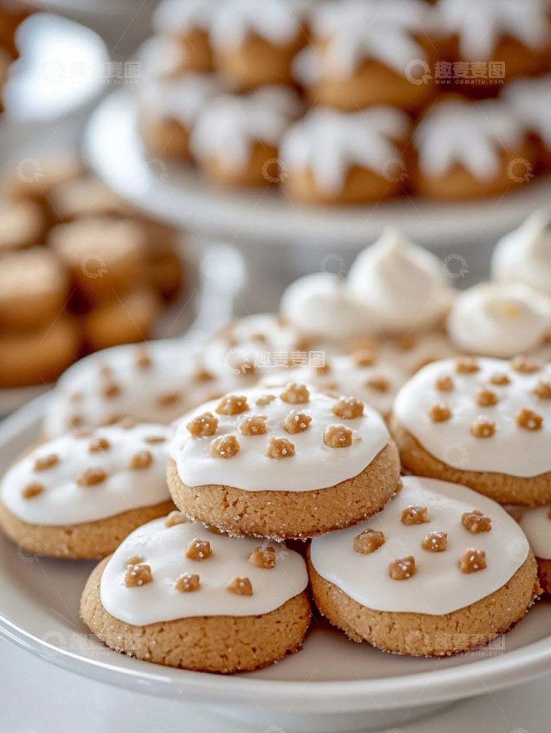 高清大图下载【趣麦麦图】秋冬巧克力饼干实拍背景