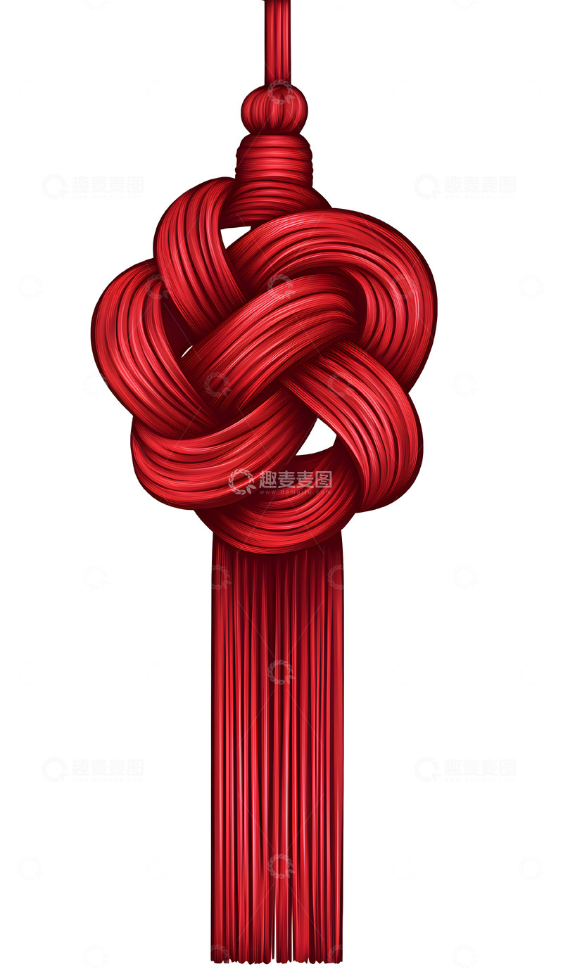 高清大图下载【趣麦麦图】红色中国结传统吉祥装饰挂饰