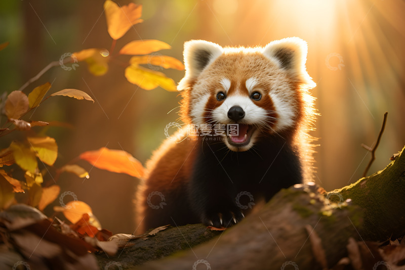 高清大图下载【趣麦麦图】一只可爱的小浣熊