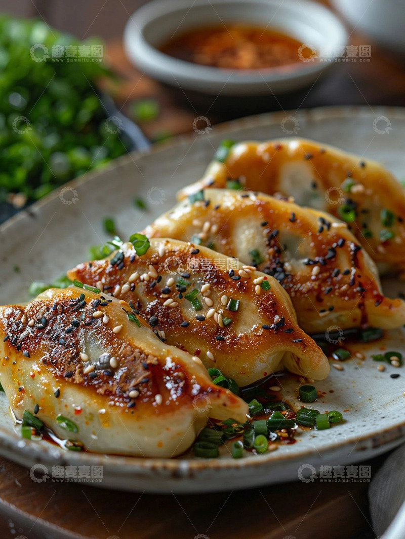 高清大图下载【趣麦麦图】实拍美食煎饺