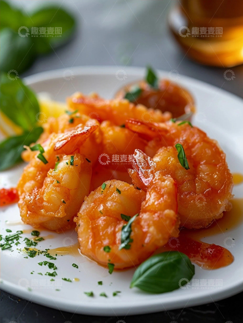 高清大图下载【趣麦麦图】实拍美味虾肉