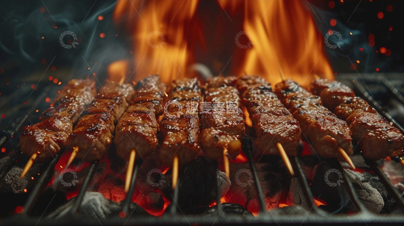 高清大图下载【趣麦麦图】烧烤夜宵美食实拍