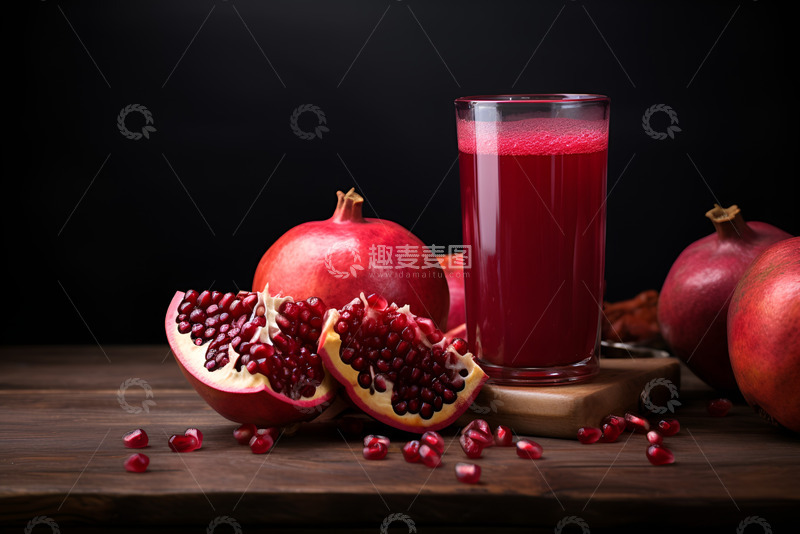 高清大图下载【趣麦麦图】石榴与石榴汁高清摄影
