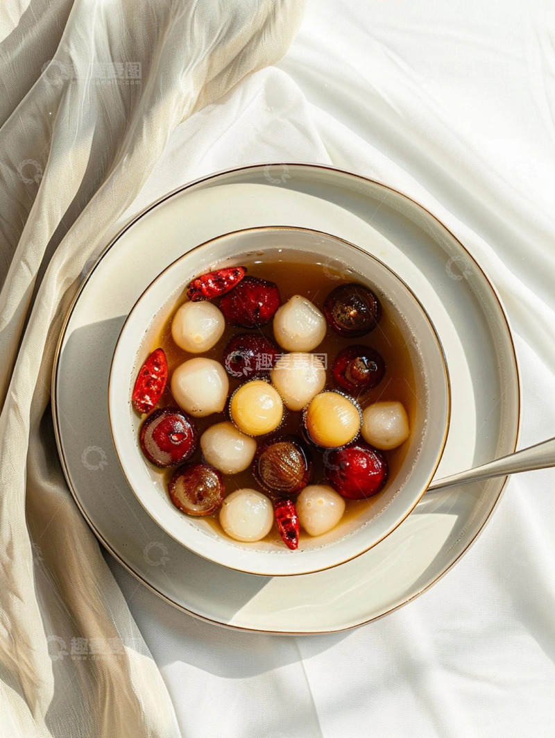 高清大图下载【趣麦麦图】秋冬养生汤圆实拍