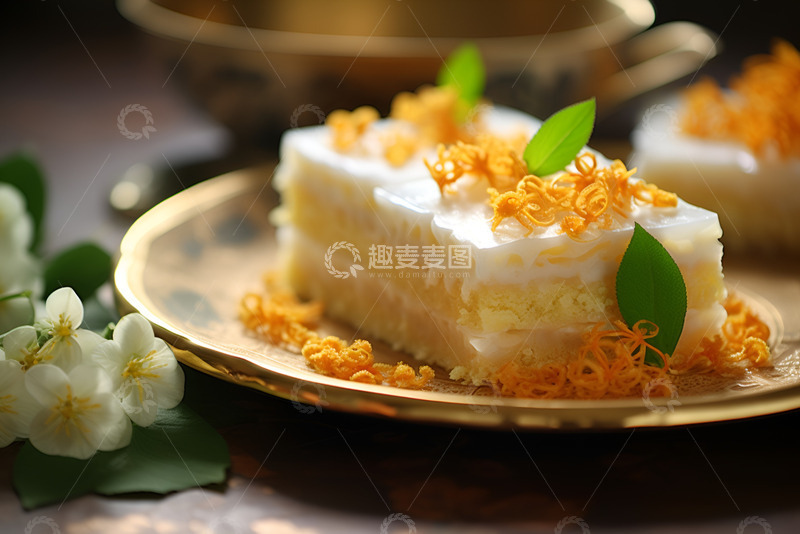 高清大图下载【趣麦麦图】美味的桂花糕