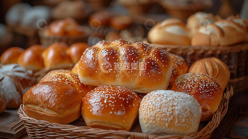高清大图下载【趣麦麦图】美食面包实拍图