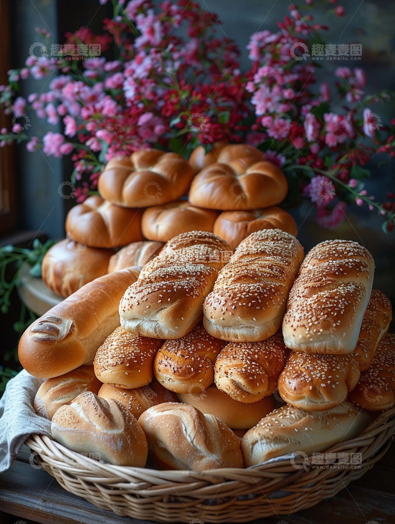 高清大图下载【趣麦麦图】秋冬法棍面包实拍图