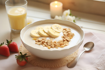 一碗香蕉燕麦粥