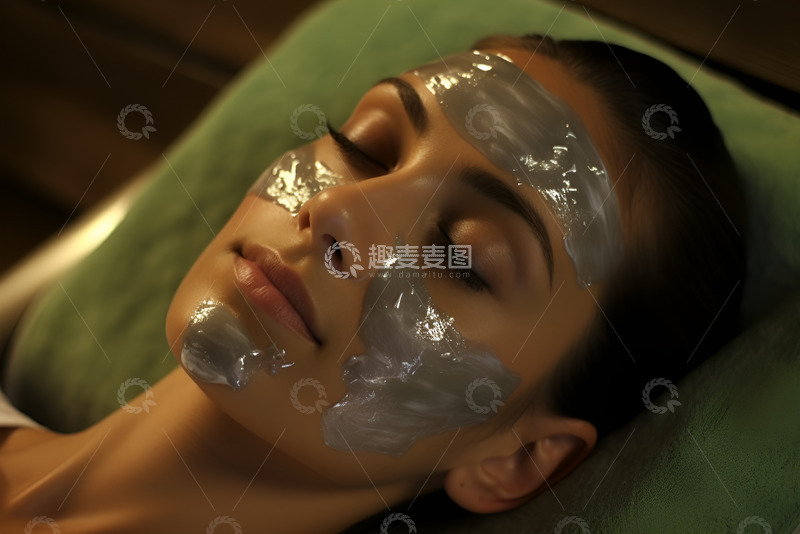 高清大图下载【趣麦麦图】敷面膜的女士