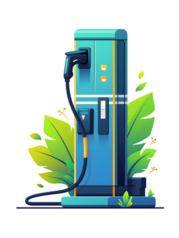 充电桩卡通充电