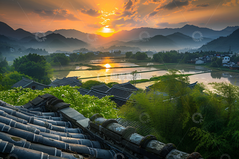 高清大图下载【趣麦麦图】江南水乡自然风景